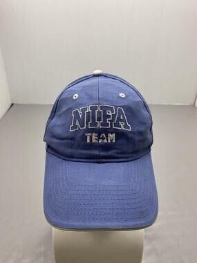 Hat Cap Strap Back One Size Blue Hit Wear NIFA Team Embroidered Mens Adjustable
